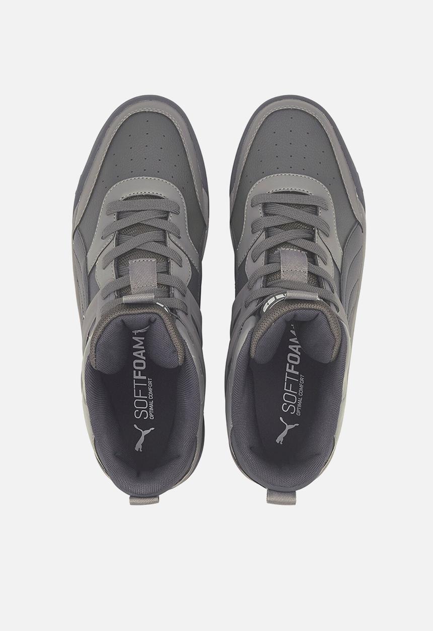 PUMA - Puma backcourt mid - dark shadow-ebony-ultra gray-puma white-puma silver