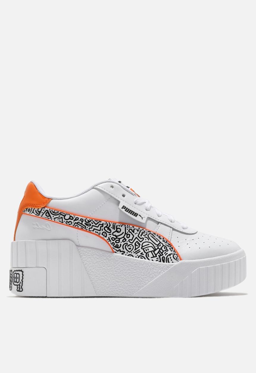 PUMA Select - Cali Wedge Mr Doodle - puma white-puma black-dragon fire