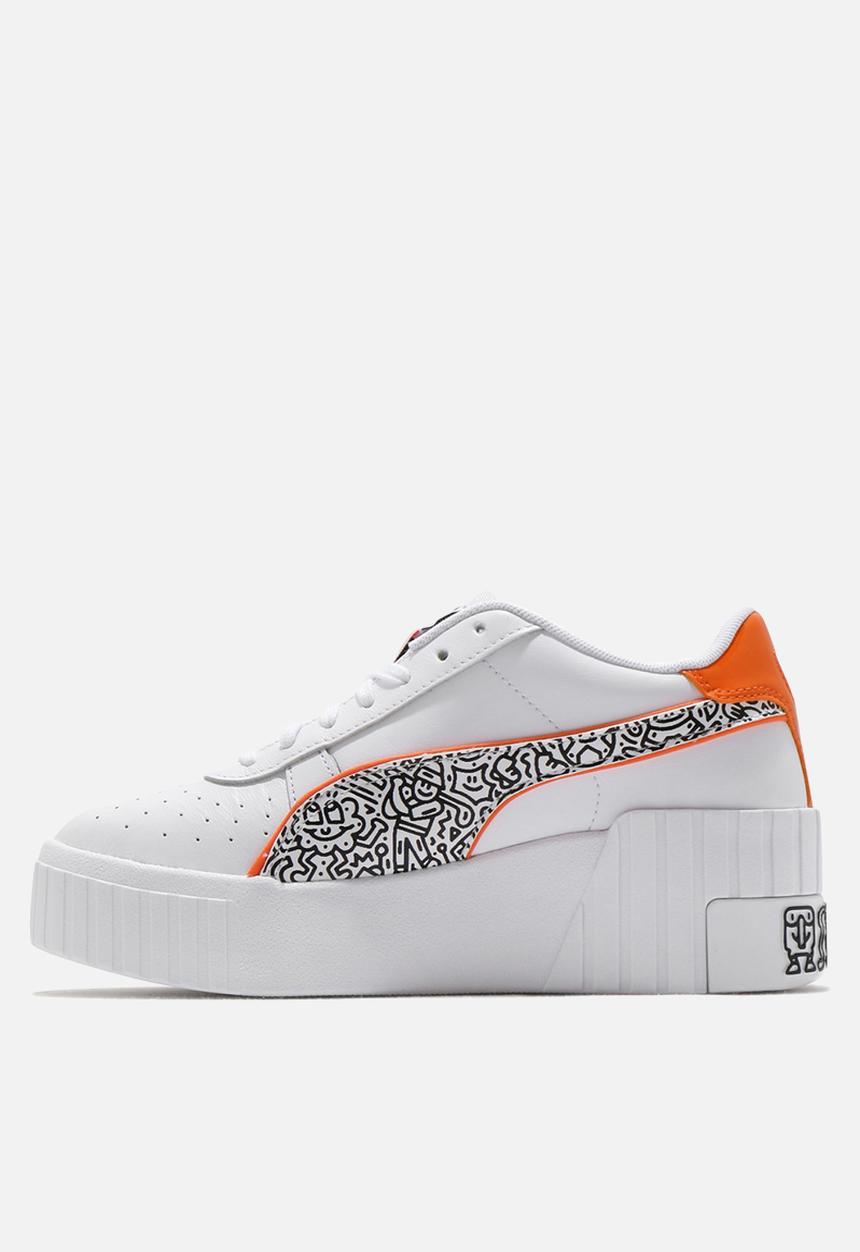 PUMA Select - Cali Wedge Mr Doodle - puma white-puma black-dragon fire