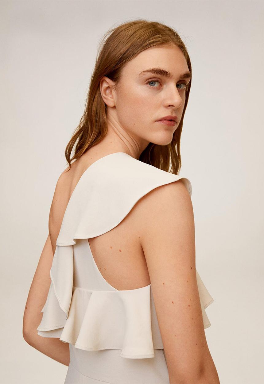 MANGO - Vol jumpsuit - white