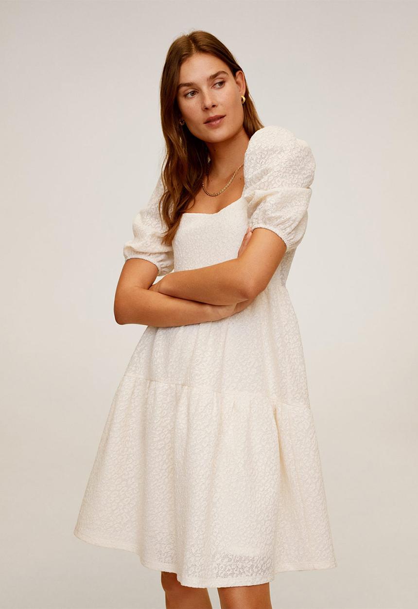 MANGO - Dress stuart - off white 