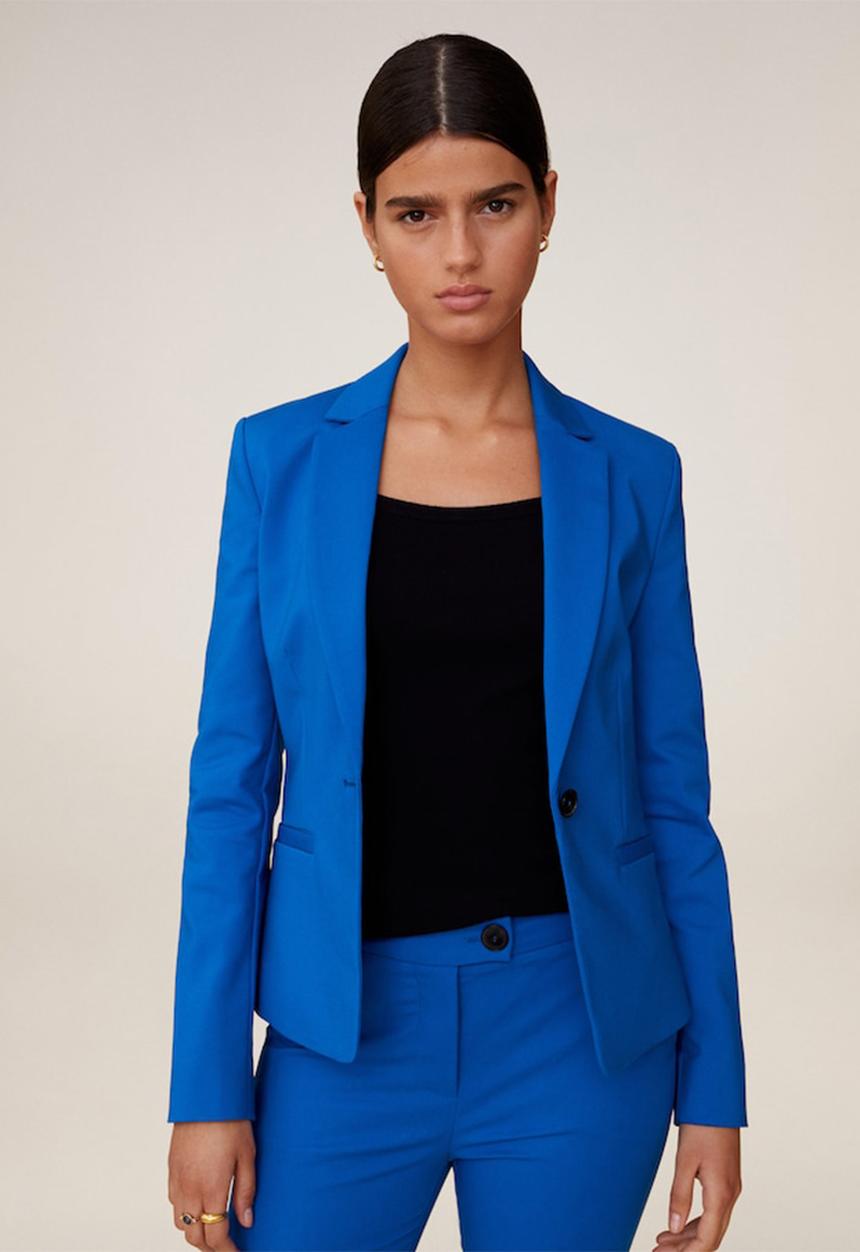 MANGO - Trousers cofi - blue
