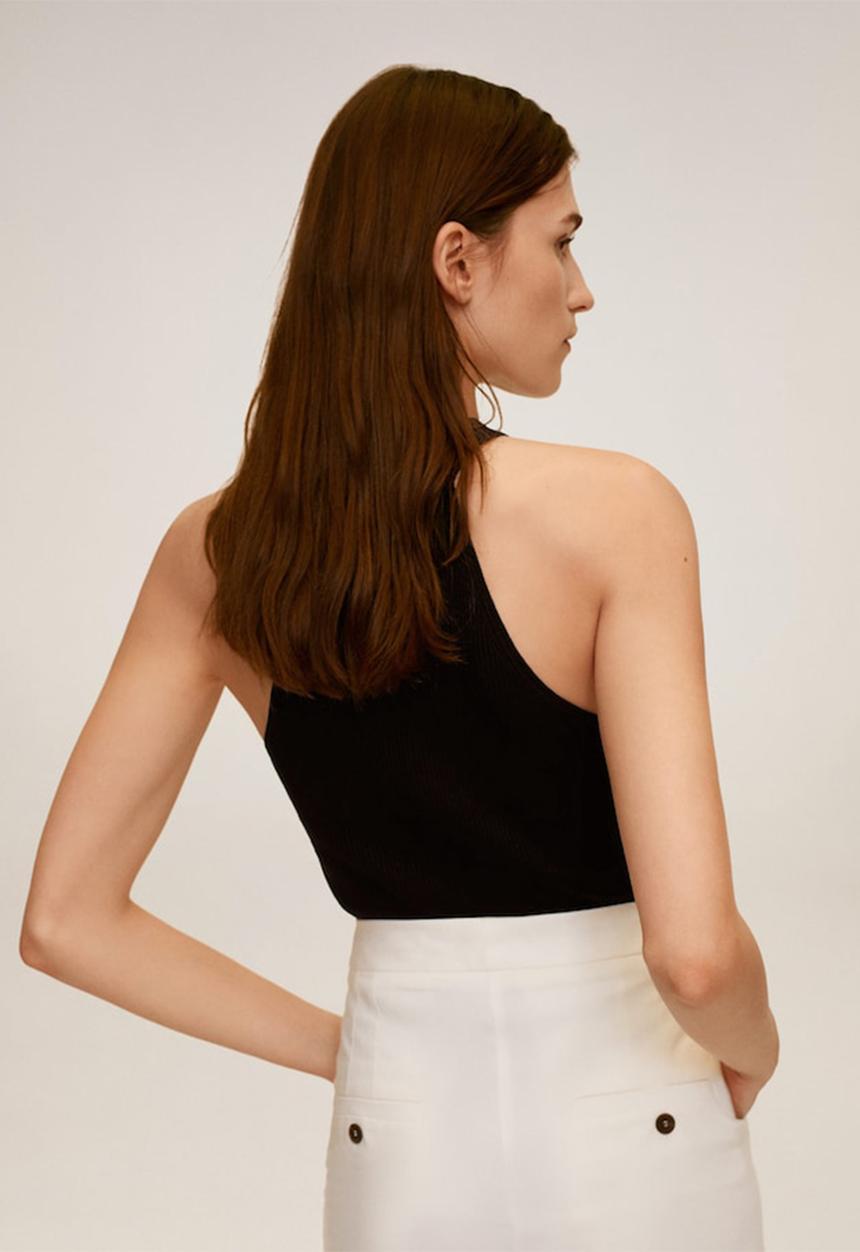 MANGO - Estody top - black