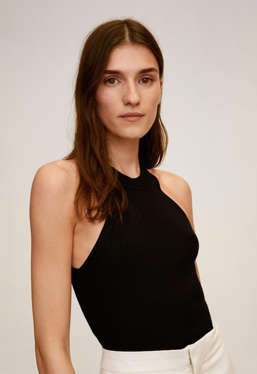 MANGO - Estody top - black