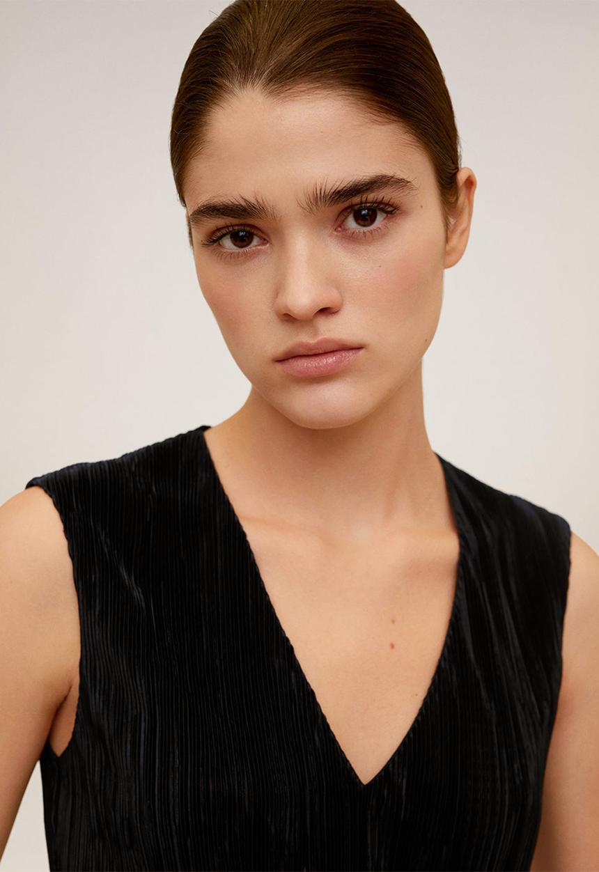 MANGO - Plet dress - black