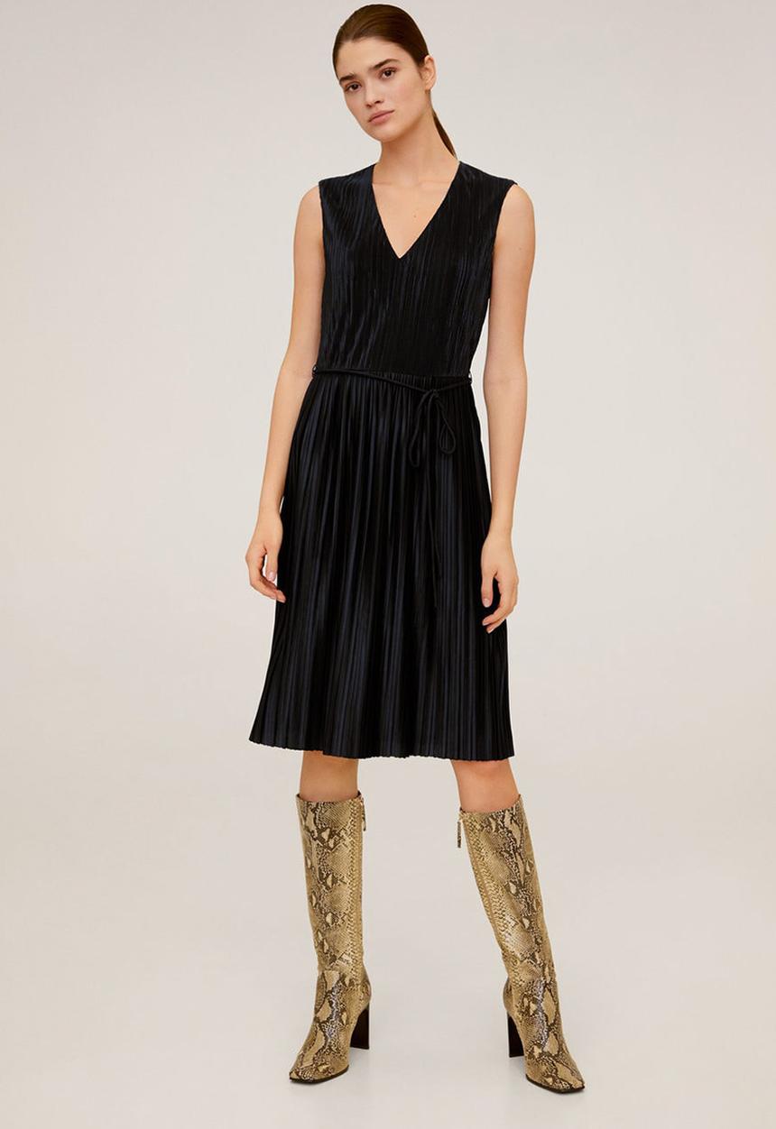 MANGO - Plet dress - black