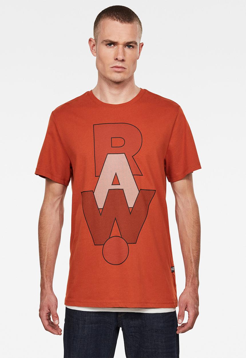 G-STAR - Raw graphic short sleeve tee - orange
