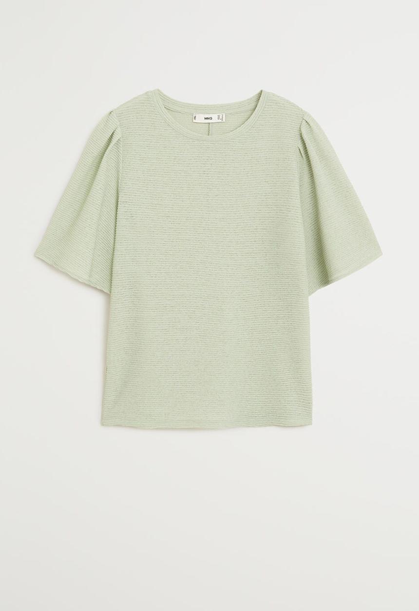 MANGO - T-shirt canilla - green