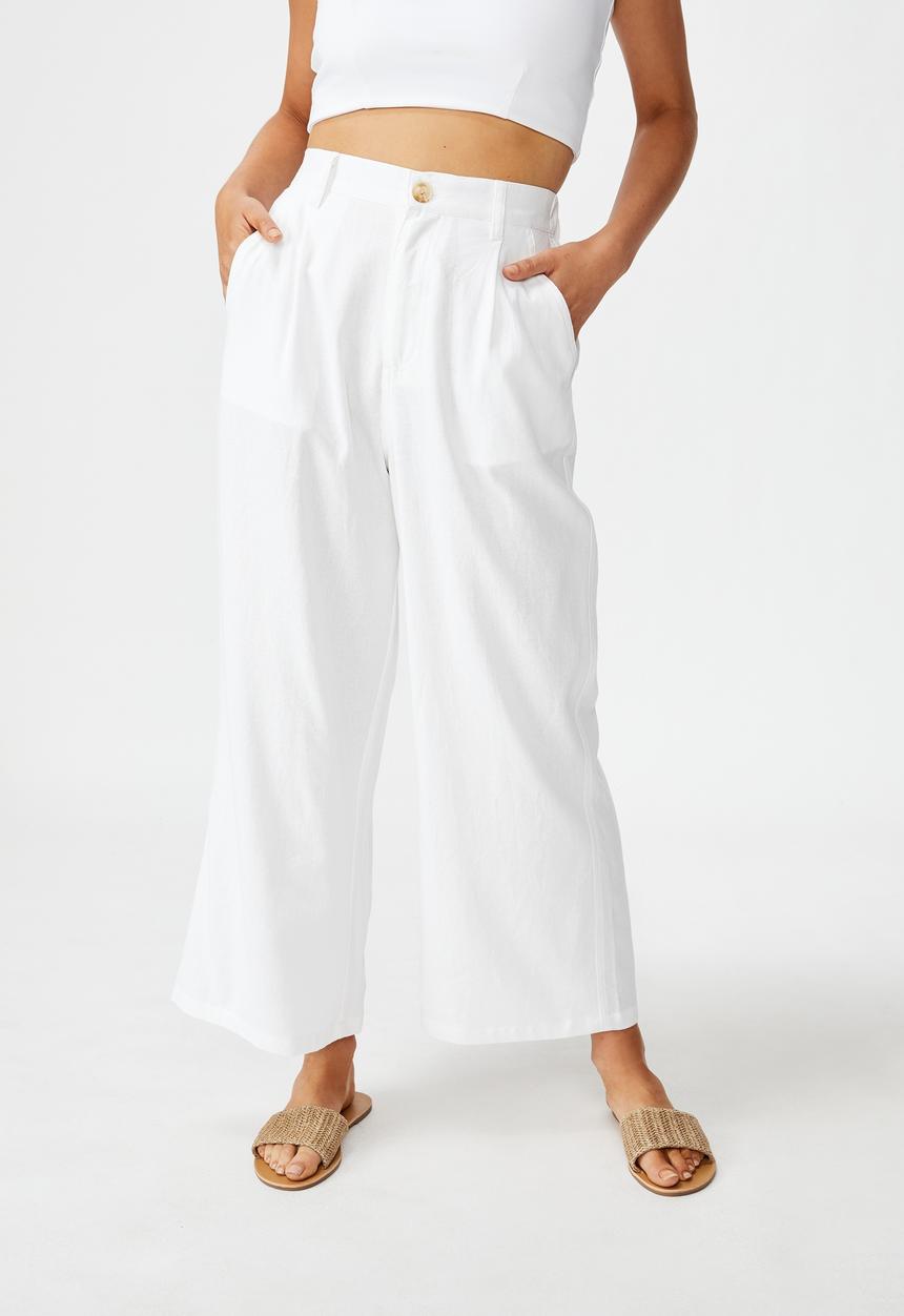 Cotton On - Cindy wide leg pant - white