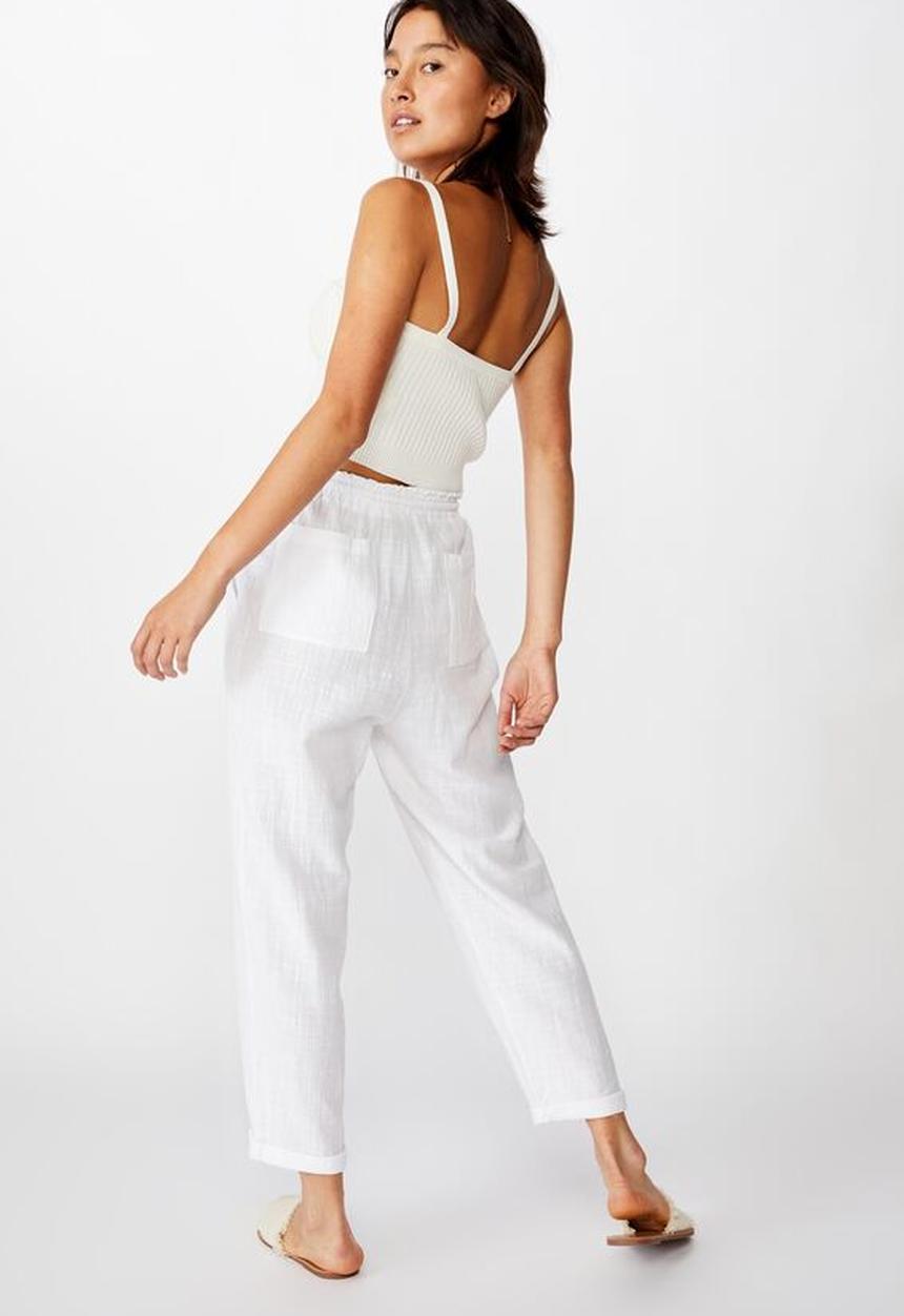 Cotton On - The weekend pant - white