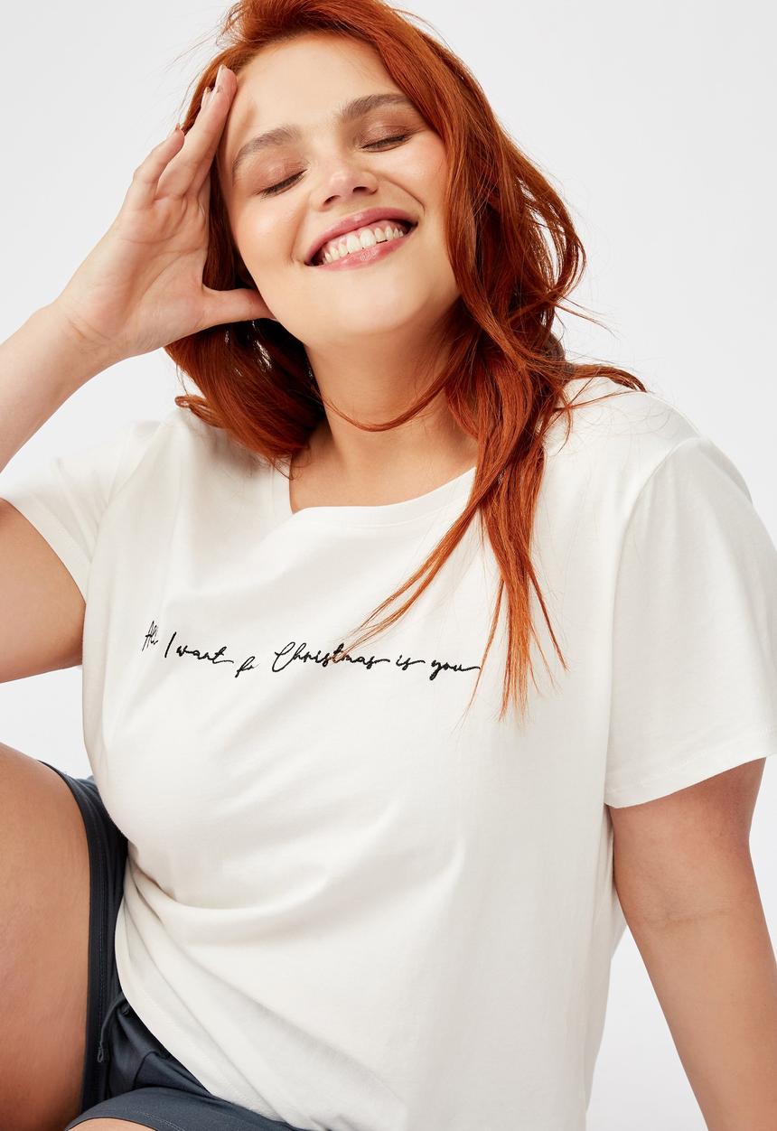 Cotton On - Curve jersey bed t-shirt - lcn gm mariah