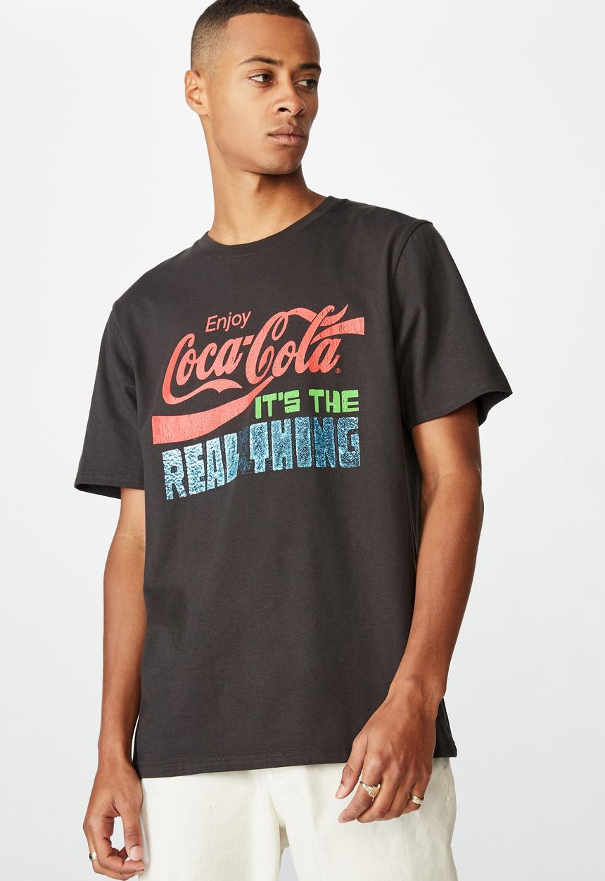 Cotton On - Tbar collab pop culture T-shirt - washed black