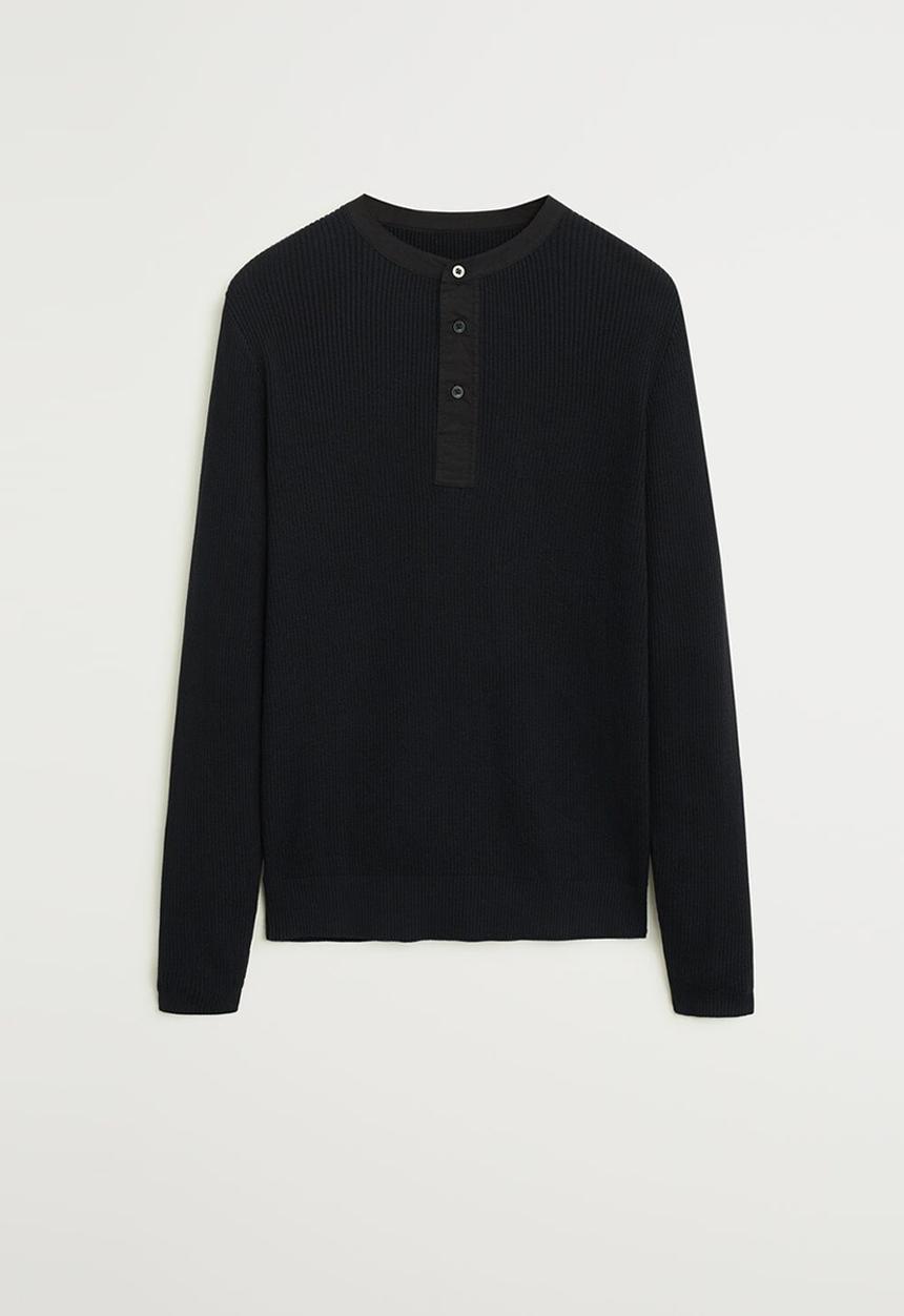 MANGO - Hour sweater - black