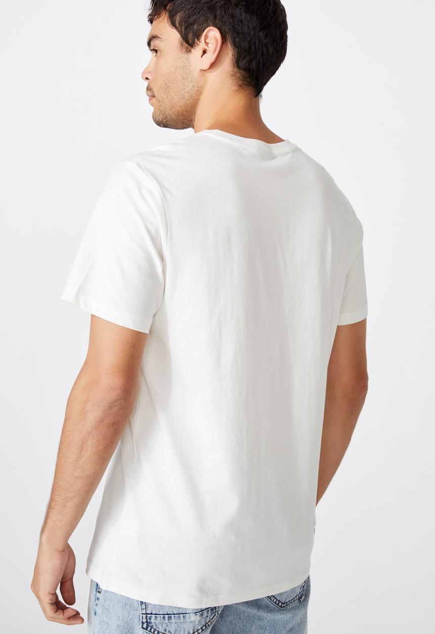 Cotton On - Tbar lucid dreaming art T-shirt - white