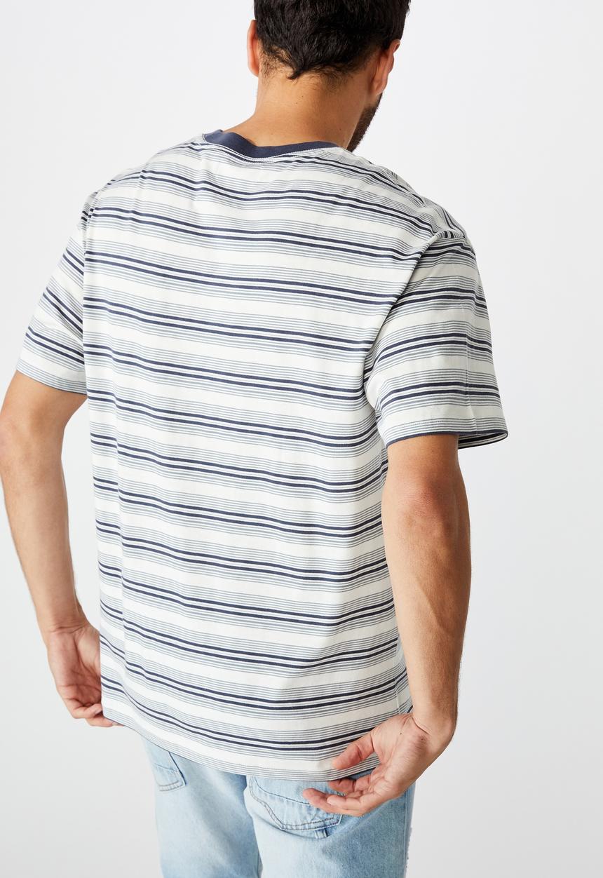 Cotton On - Dylan tee - white & navy 