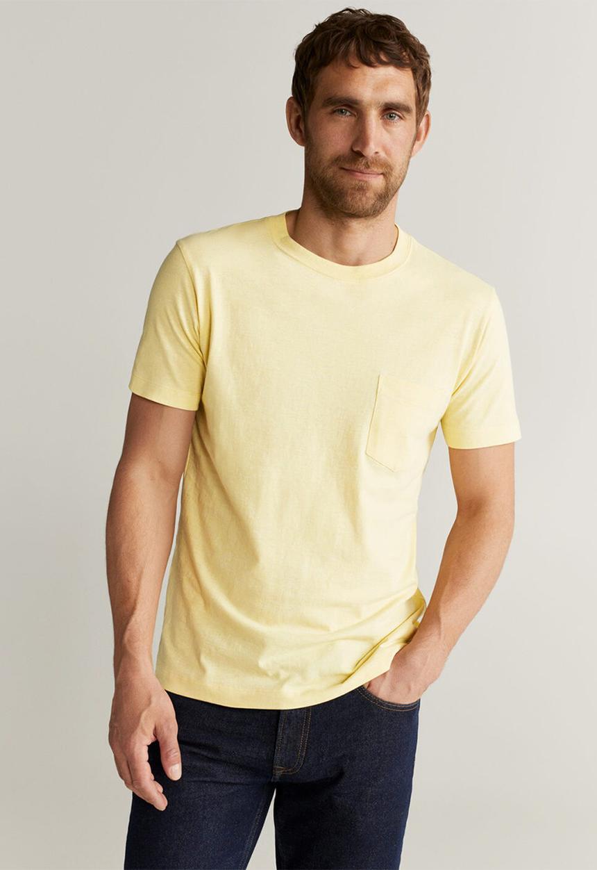 MANGO - Ares T-shirt - yellow