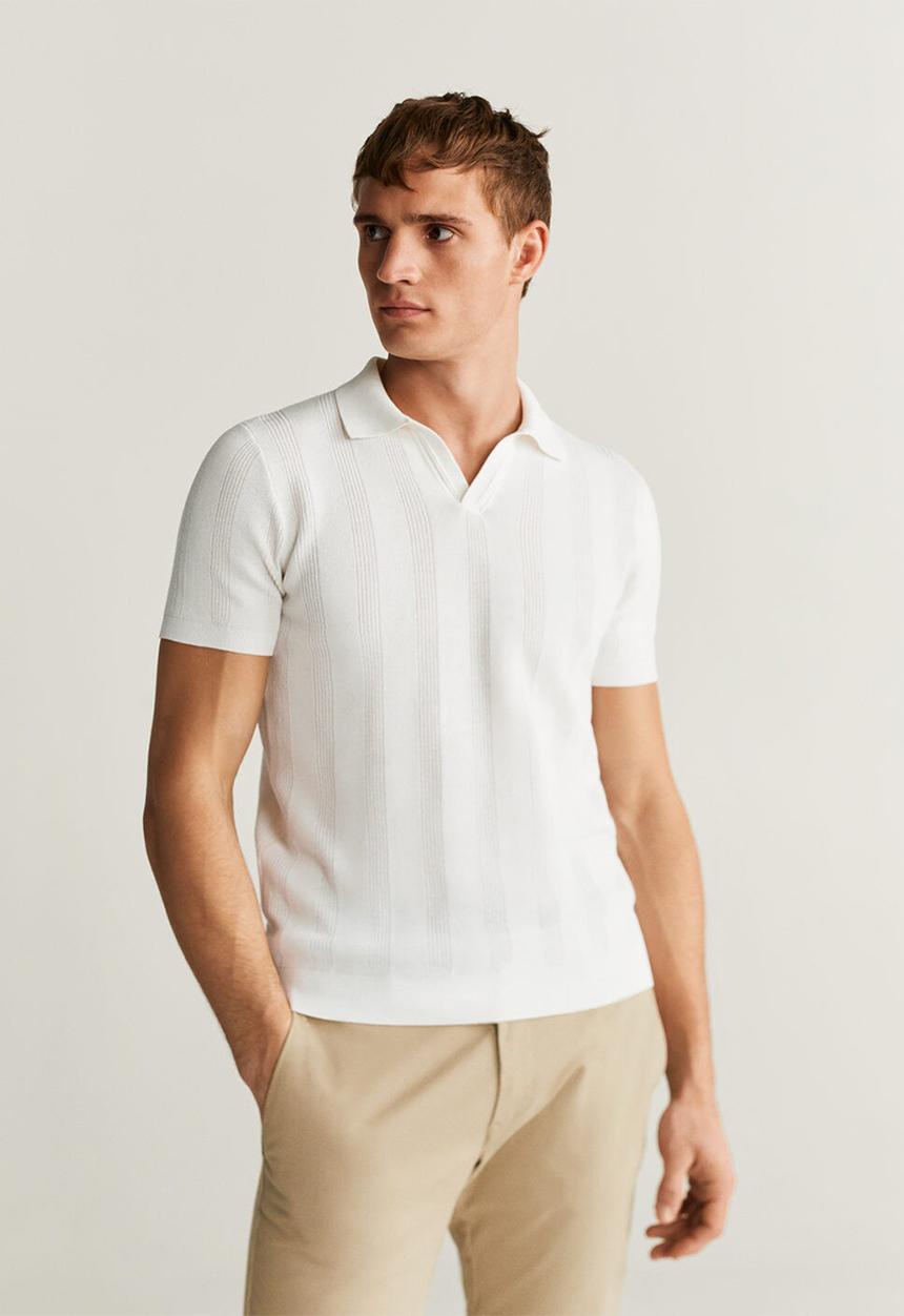MANGO - Bob polo shirt - natural