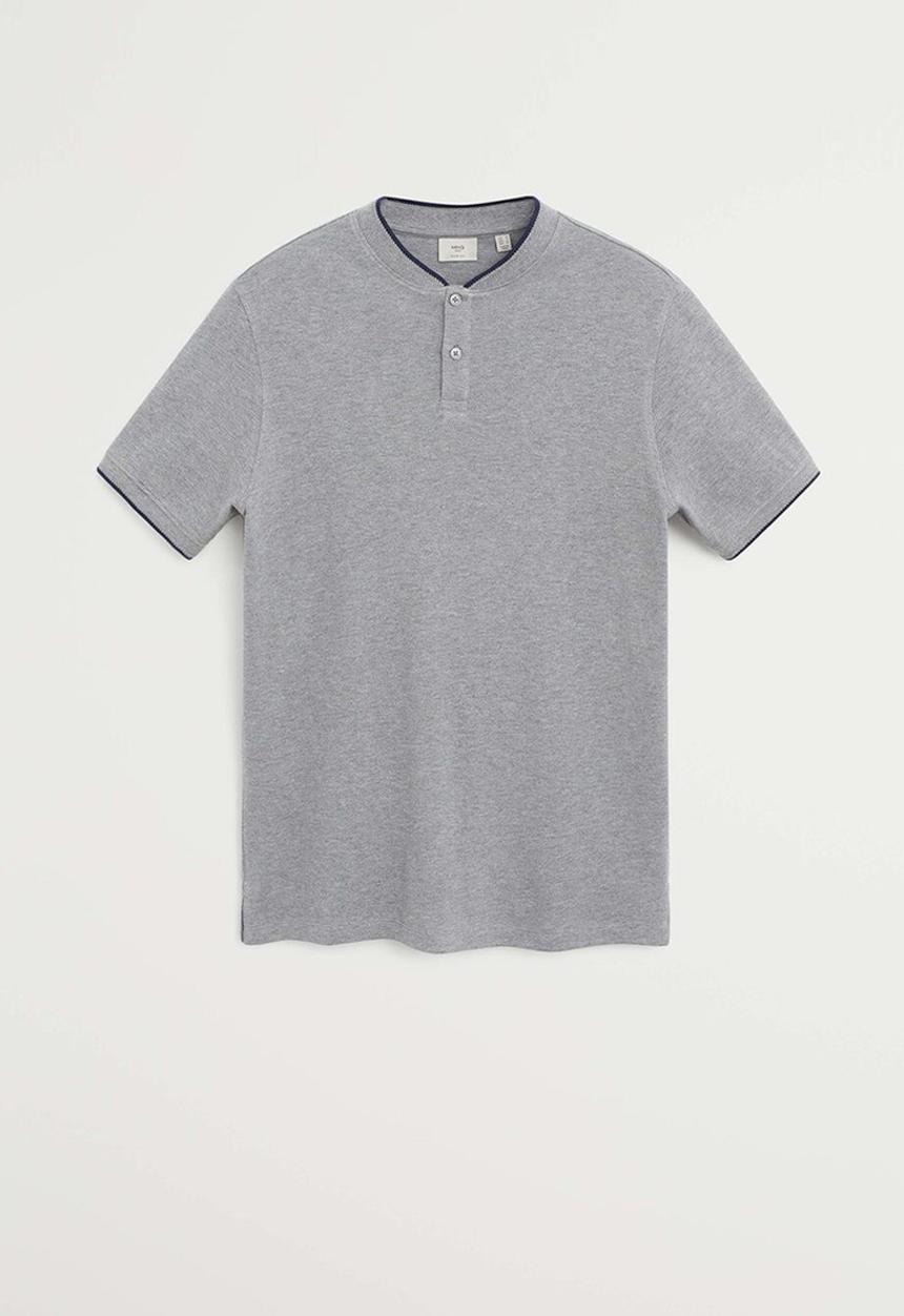 MANGO - Clover polo shirt - grey