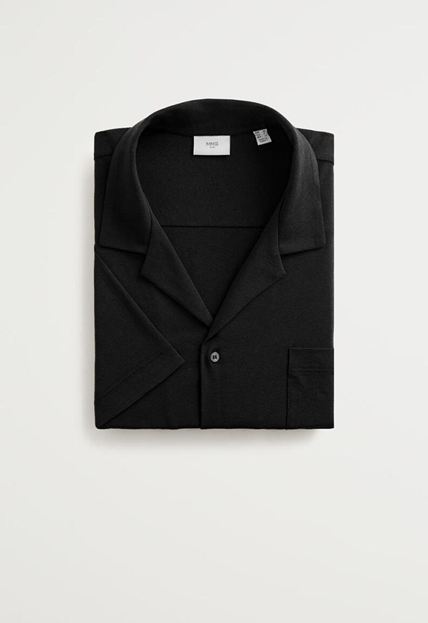 MANGO - Bonheur shirt - black