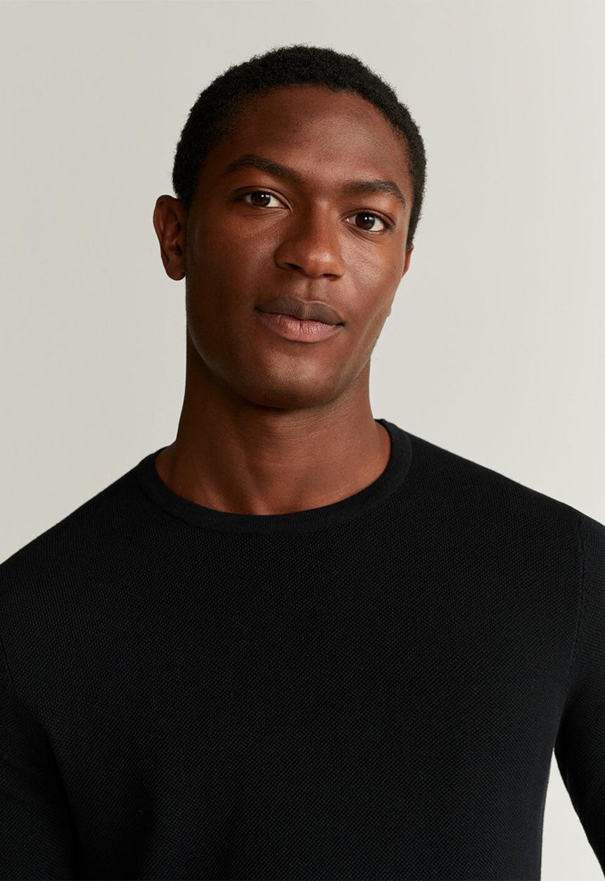 MANGO - Avena sweater - black