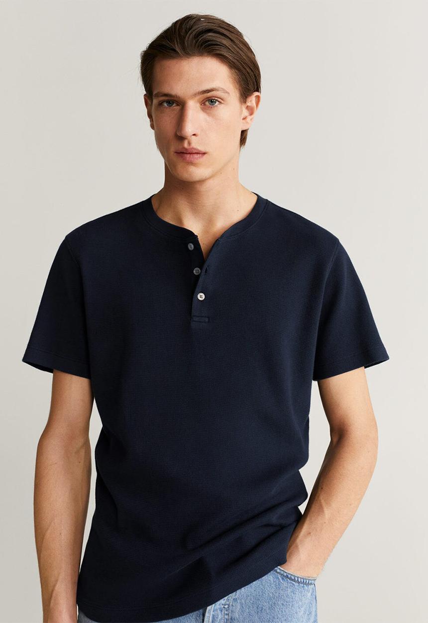 MANGO - Julian T-shirt - navy