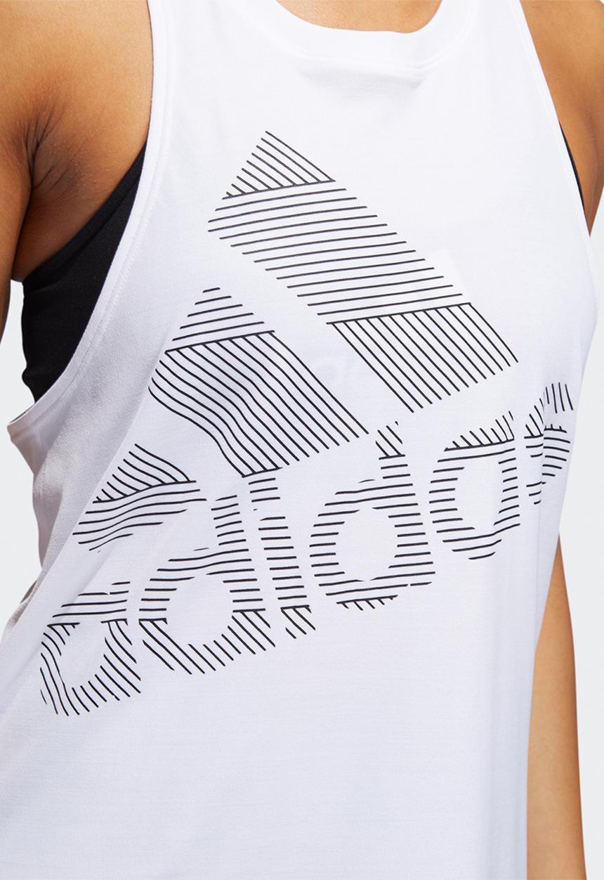 adidas Performance - Boss logo tank top - white