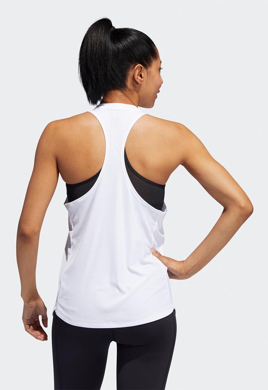 adidas Performance - Boss logo tank top - white