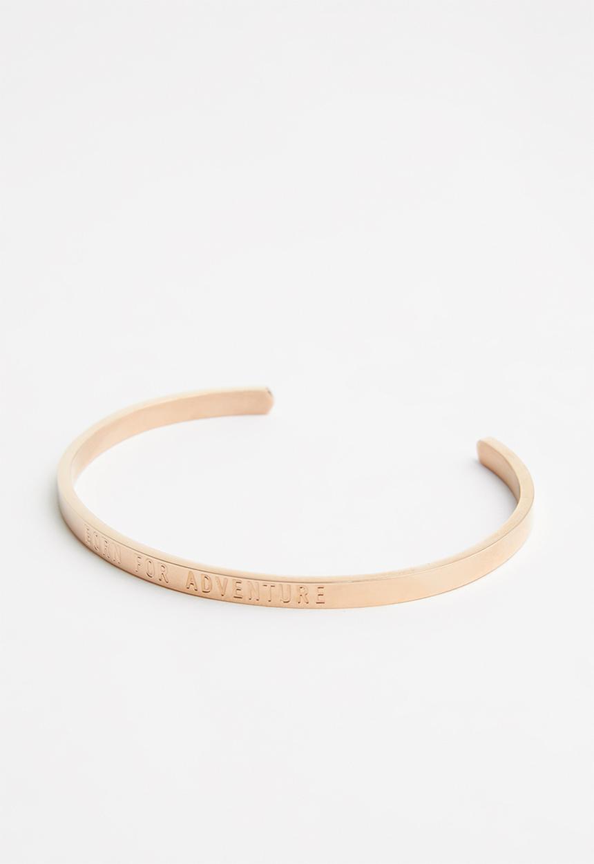 Kapten & Son - Born for adventure bangle - rose gold