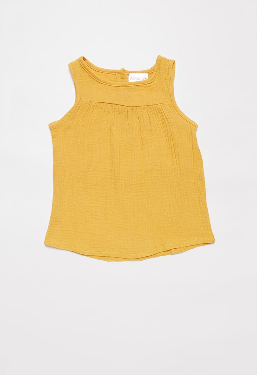 Pop Candy - Girls sleeveless top - yellow