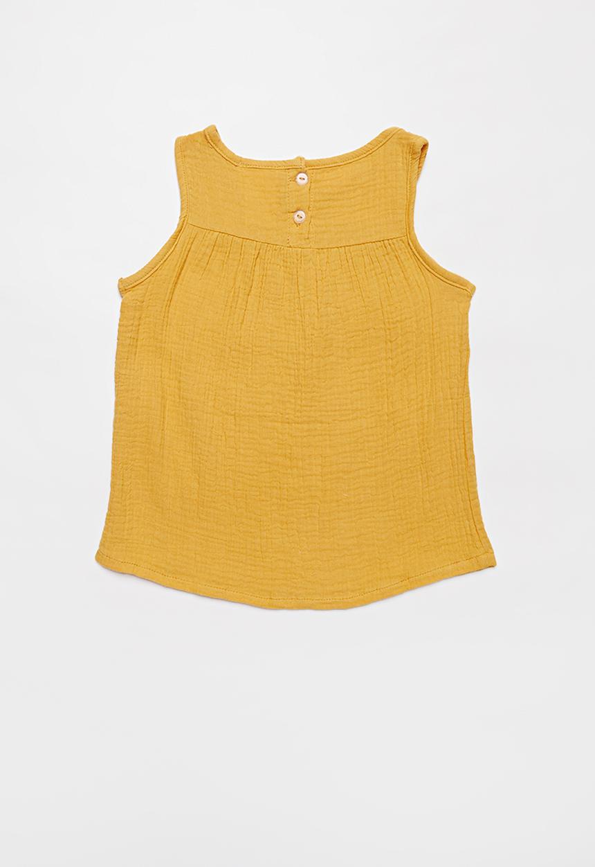 Pop Candy - Girls sleeveless top - yellow