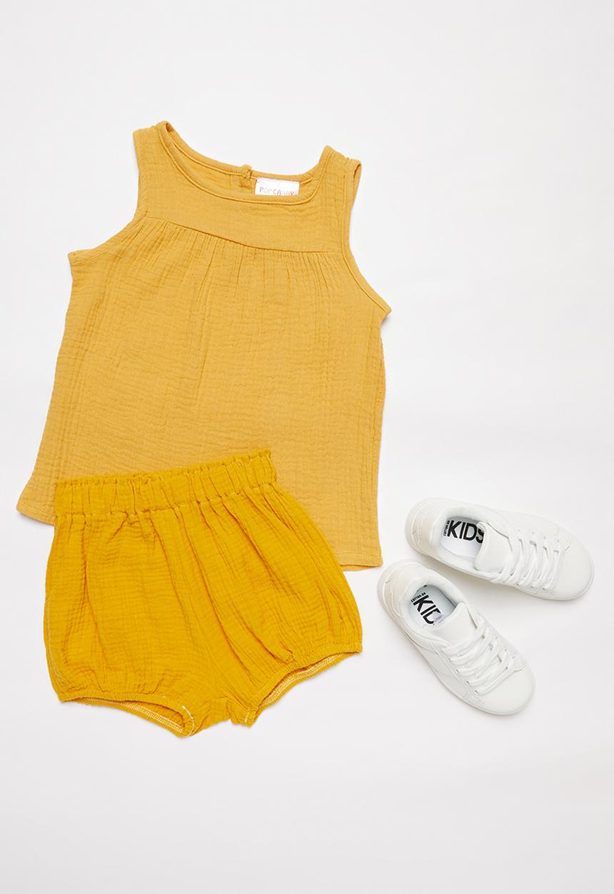 Pop Candy - Girls sleeveless top - yellow