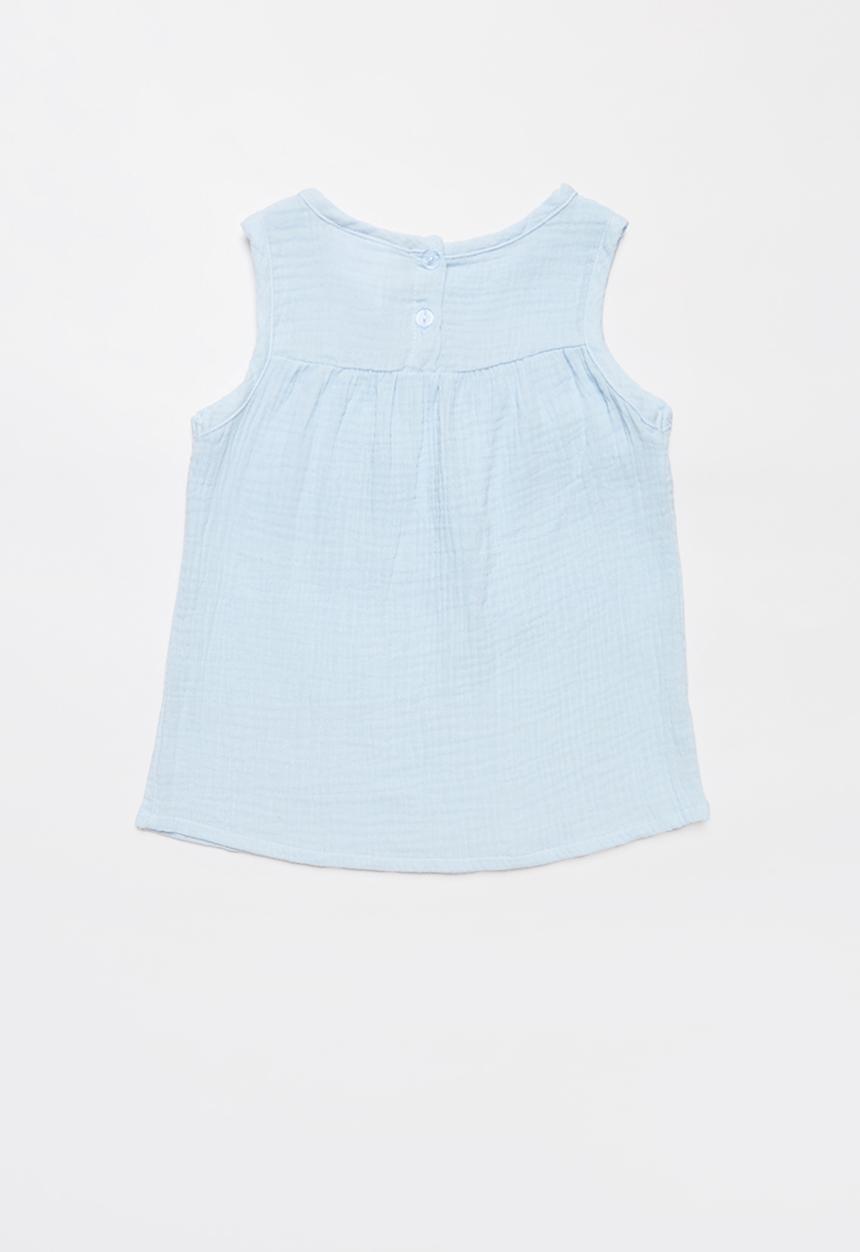 Pop Candy - Girls sleeveless top - blue