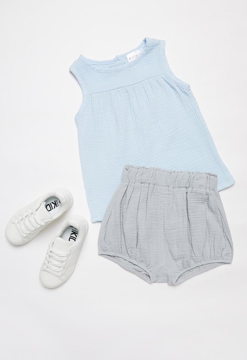 Pop Candy - Girls sleeveless top - blue