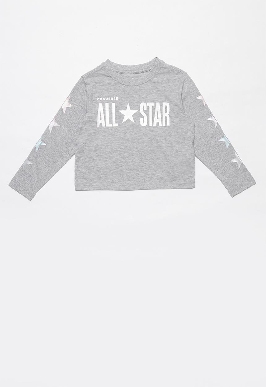 Converse - Converse All Star cropped boxy tee - grey