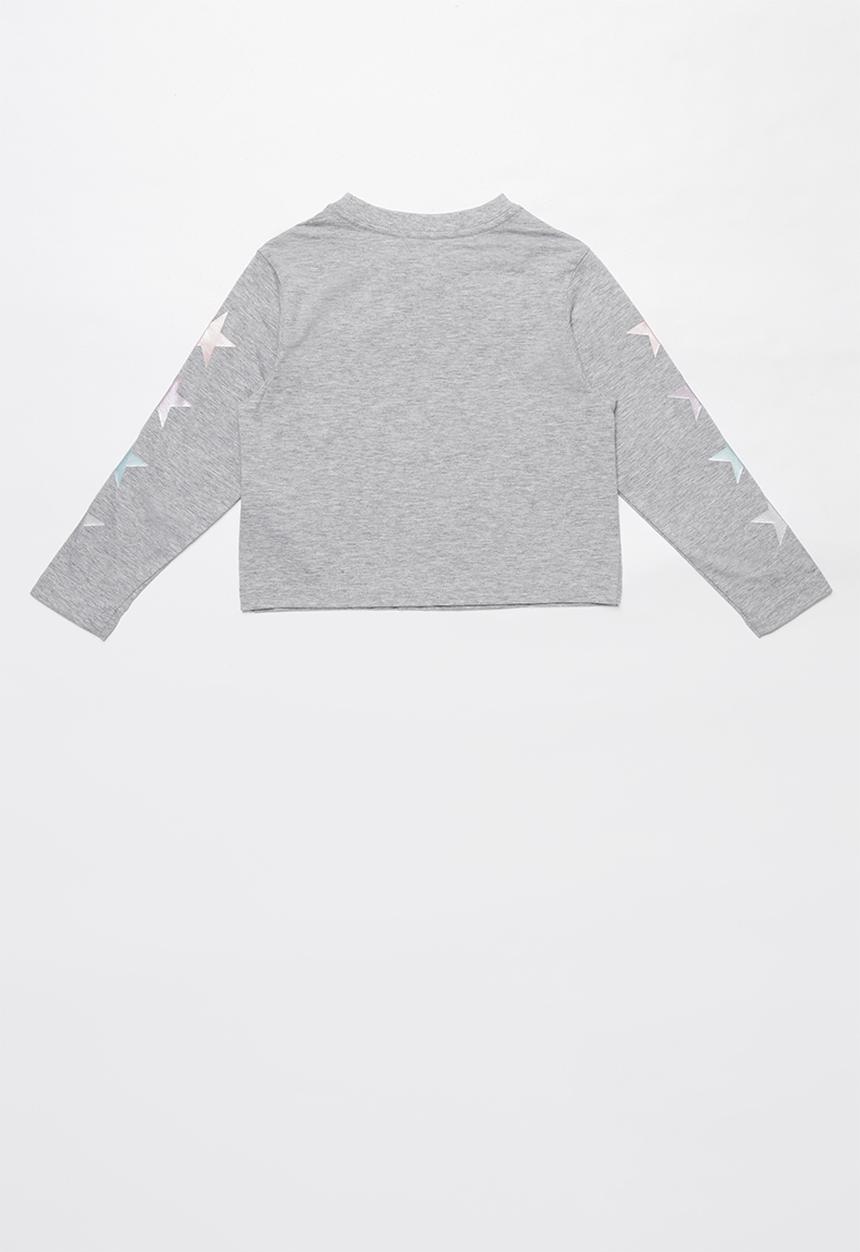Converse - Converse All Star cropped boxy tee - grey