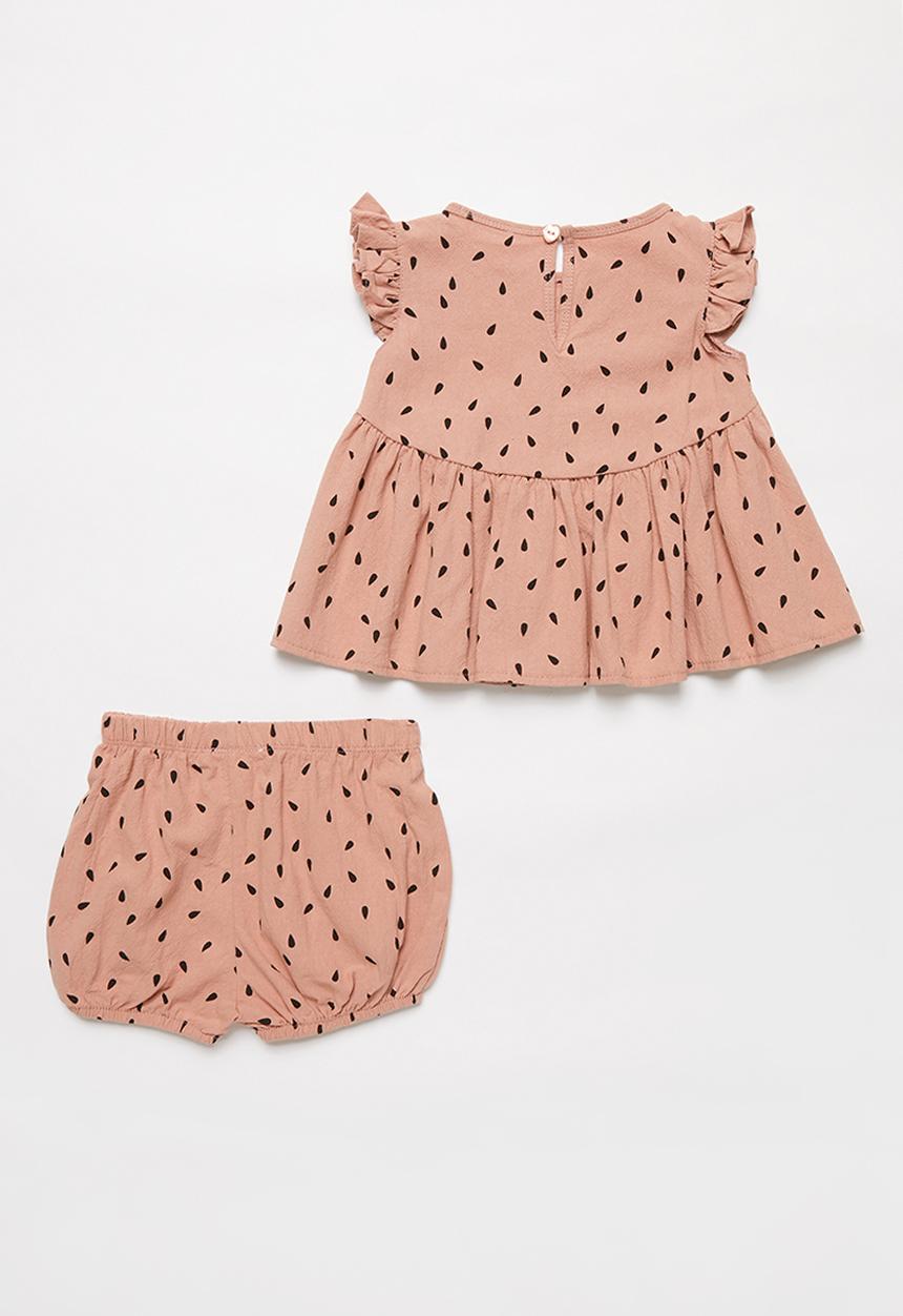 Pop Candy - Girls dress & shorts set - pink & black