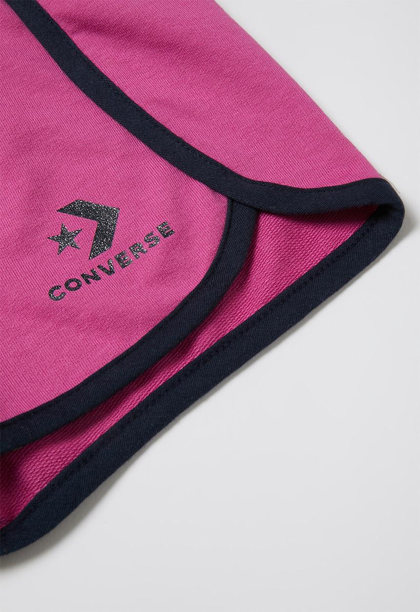 Converse - Converse start chevron shorts - pink & black
