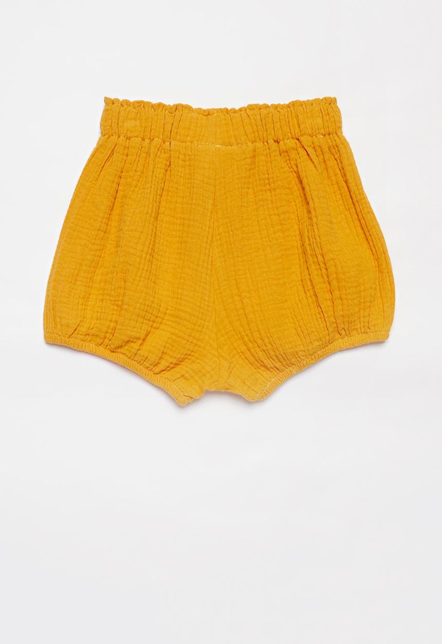 Pop Candy - Girls elastic waist shorts - yellow