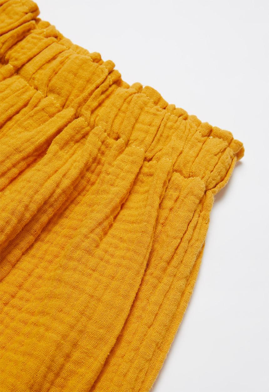 Pop Candy - Girls elastic waist shorts - yellow