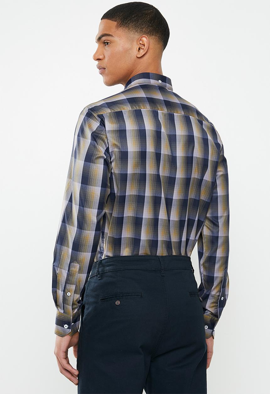 Ben Sherman - Check ls shirt - navy