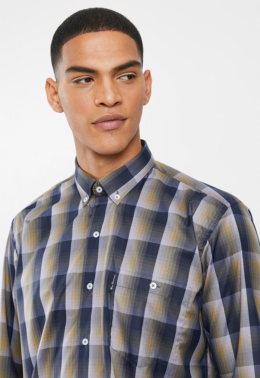 Ben Sherman - Check ls shirt - navy