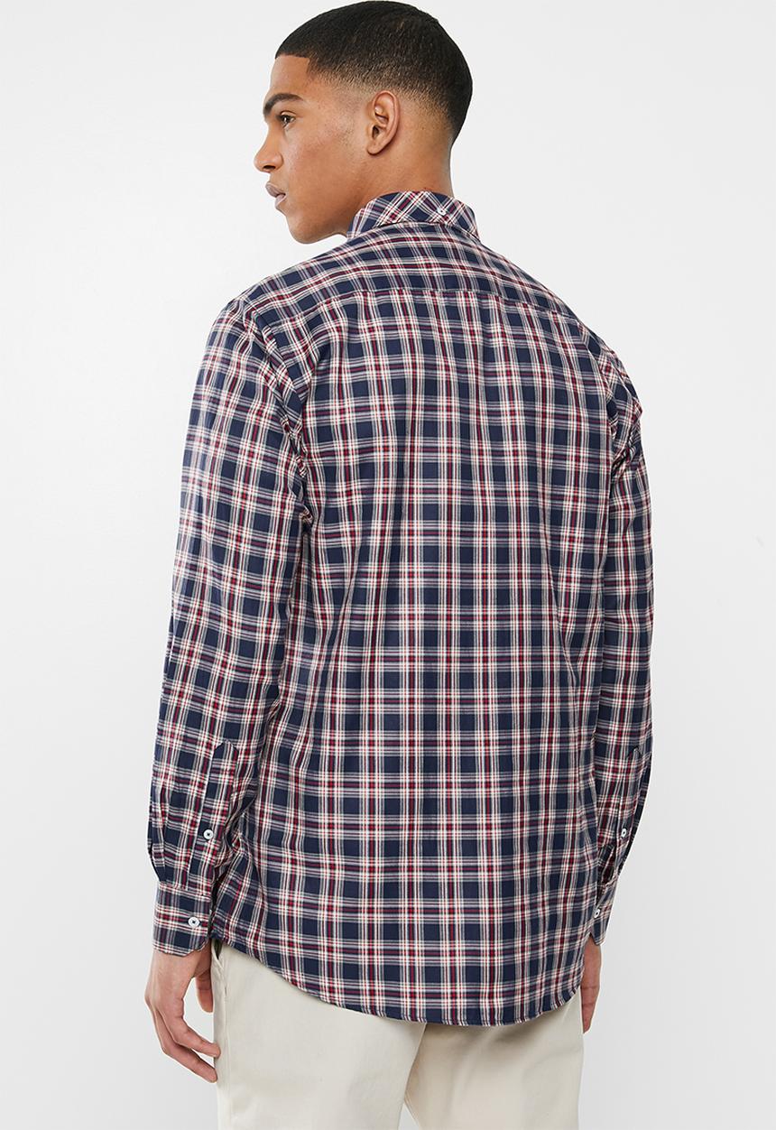 Ben Sherman - Check long sleeve shirt - navy
