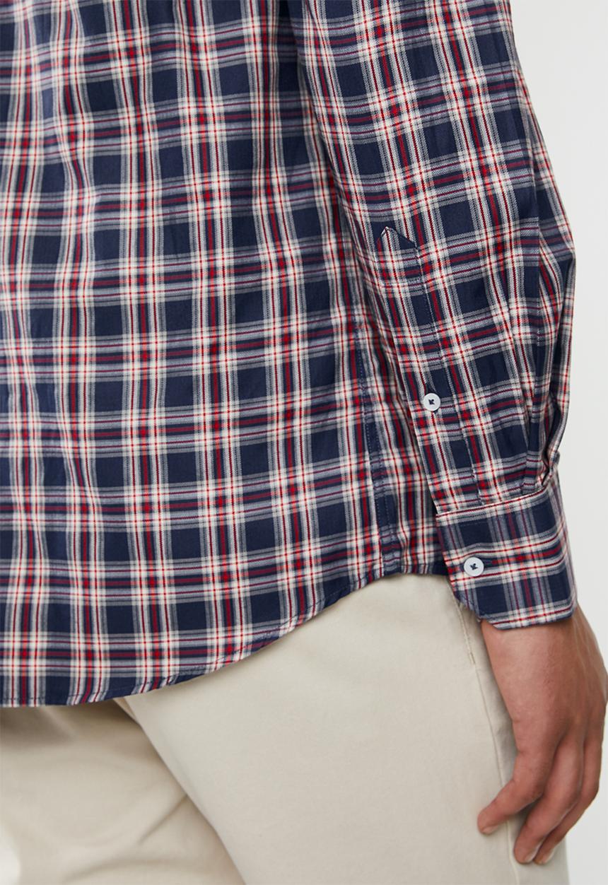 Ben Sherman - Check long sleeve shirt - navy