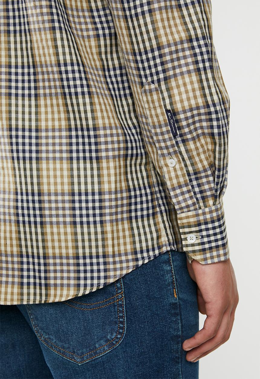 Ben Sherman - Check long sleeve shirt - yellow