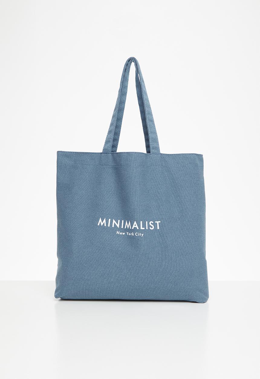 Rubi - Minimalist washed tote - blue