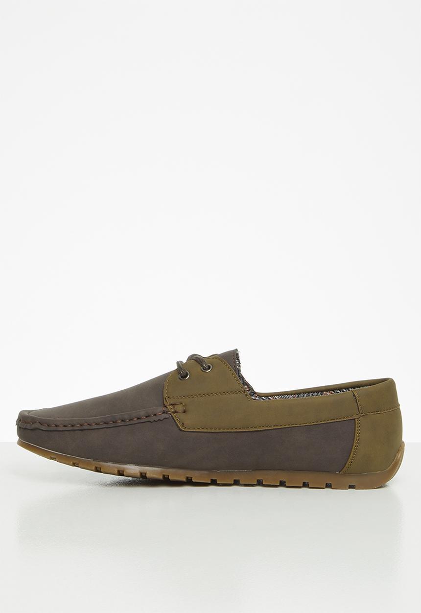 POLO - Mens James boat shoe - khaki