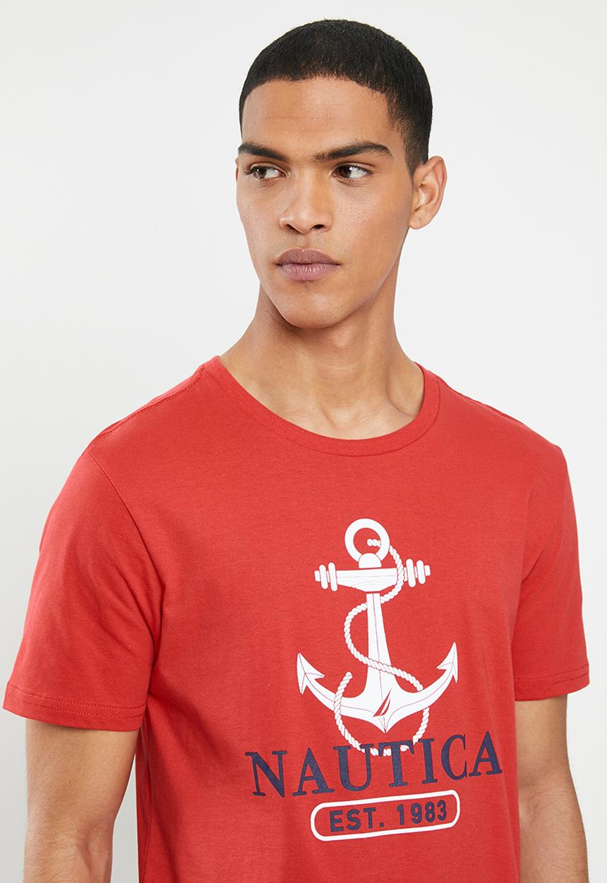 Nautica - Anchor tee - red