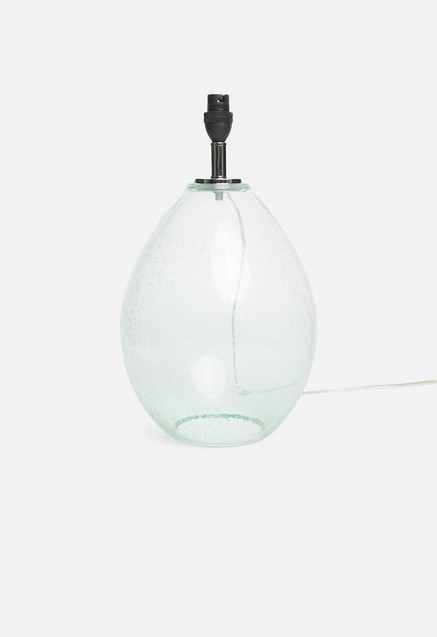 Sixth Floor - Balloon glass lamp base - blue