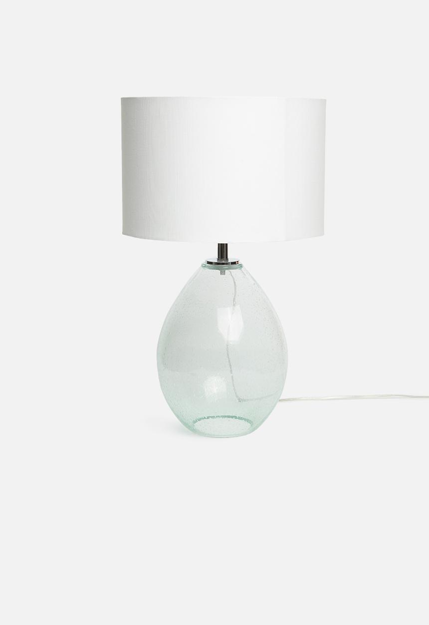 Sixth Floor - Balloon glass lamp base - blue