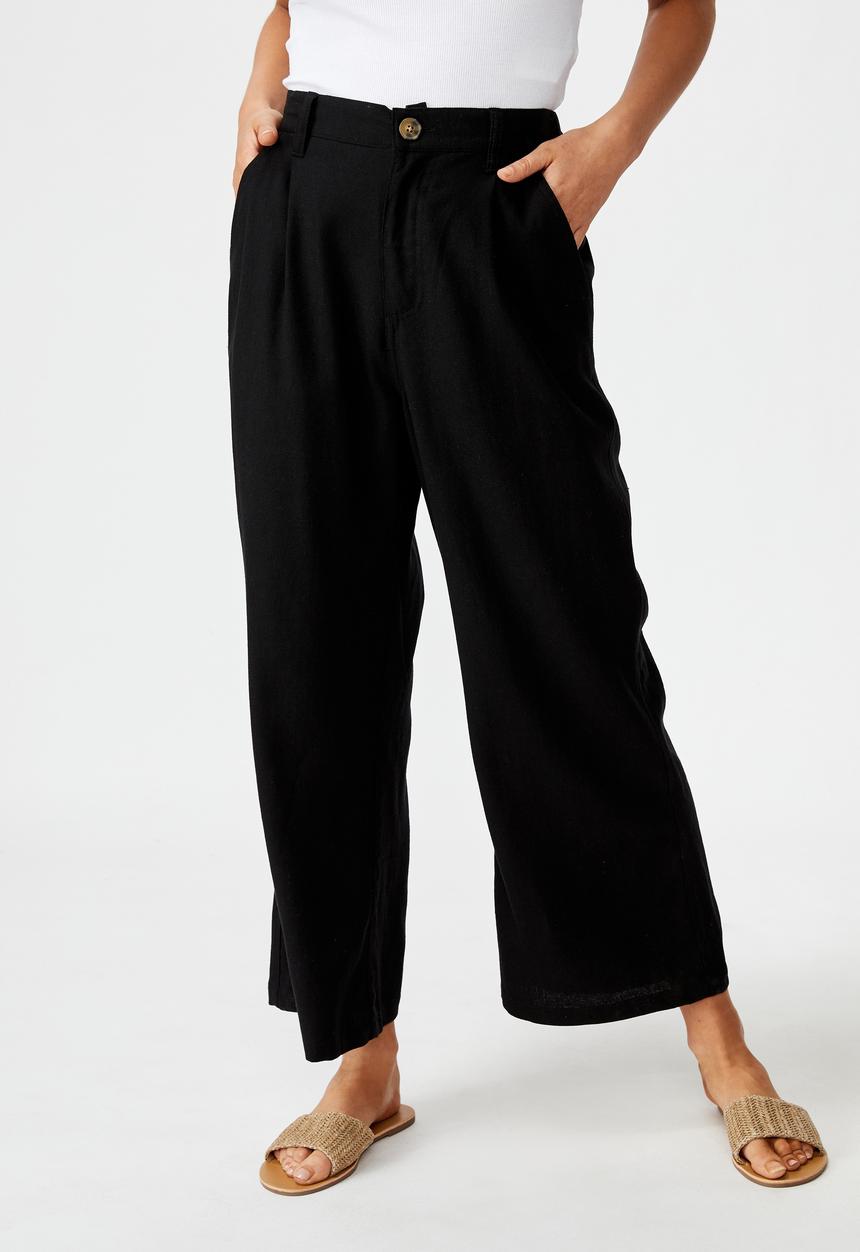Cotton On - Cindy wide leg pant - black